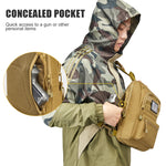 G4Free Activewear - G4Free Tactical Military Rover Shoulder Sling Pack -TN22B161B-TN22B161C-TN22B161A