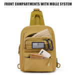 G4Free Activewear - G4Free Tactical Military Rover Shoulder Sling Pack -TN22B161B-TN22B161C-TN22B161A