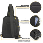 G4Free Activewear - G4Free Tactical Military Rover Shoulder Sling Pack -TN22B161B-TN22B161C-TN22B161A