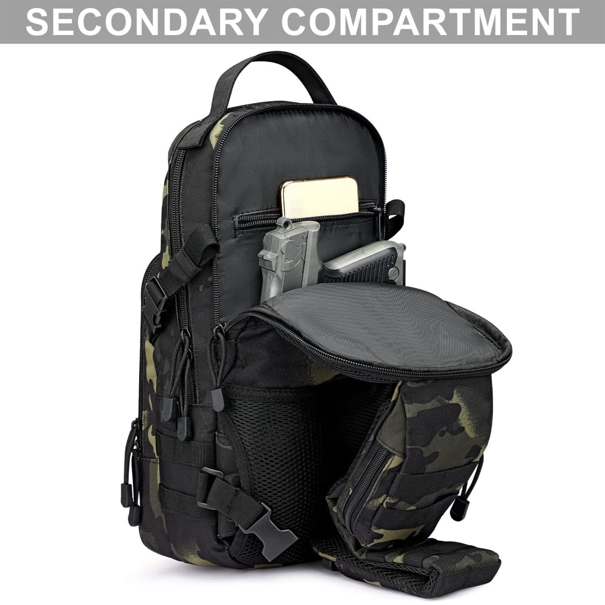 G4Free Activewear - G4Free Tactical Sling Bag -D02V681A-D02V681C