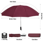 G4Free Activewear - G4Free UPF 50+ UV Protection 54 Inch Large Reverse Travel Umbrella -NT21A010B-NT21A010A-NT21A010C-NT21A010D-NT22A170A