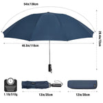G4Free Activewear - G4Free UPF 50+ UV Protection 54 Inch Large Reverse Travel Umbrella -NT21A010B-NT21A010A-NT21A010C-NT21A010D-NT22A170A