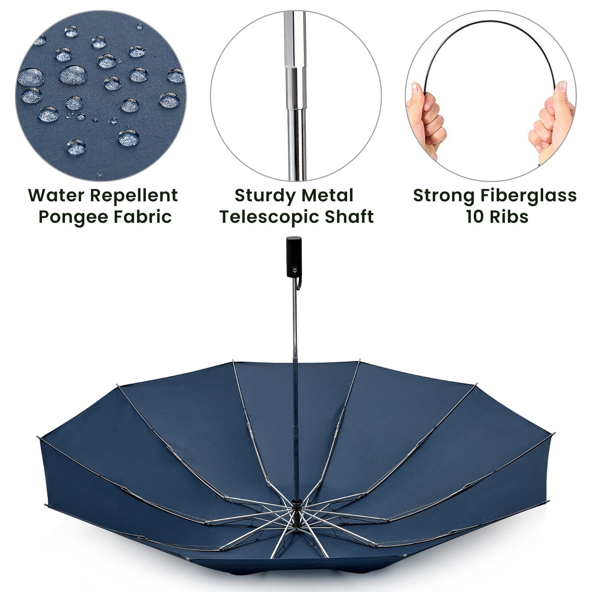 G4Free Activewear - G4Free UPF 50+ UV Protection 54 Inch Large Reverse Travel Umbrella -NT21A010B-NT21A010A-NT21A010C-NT21A010D-NT22A170A