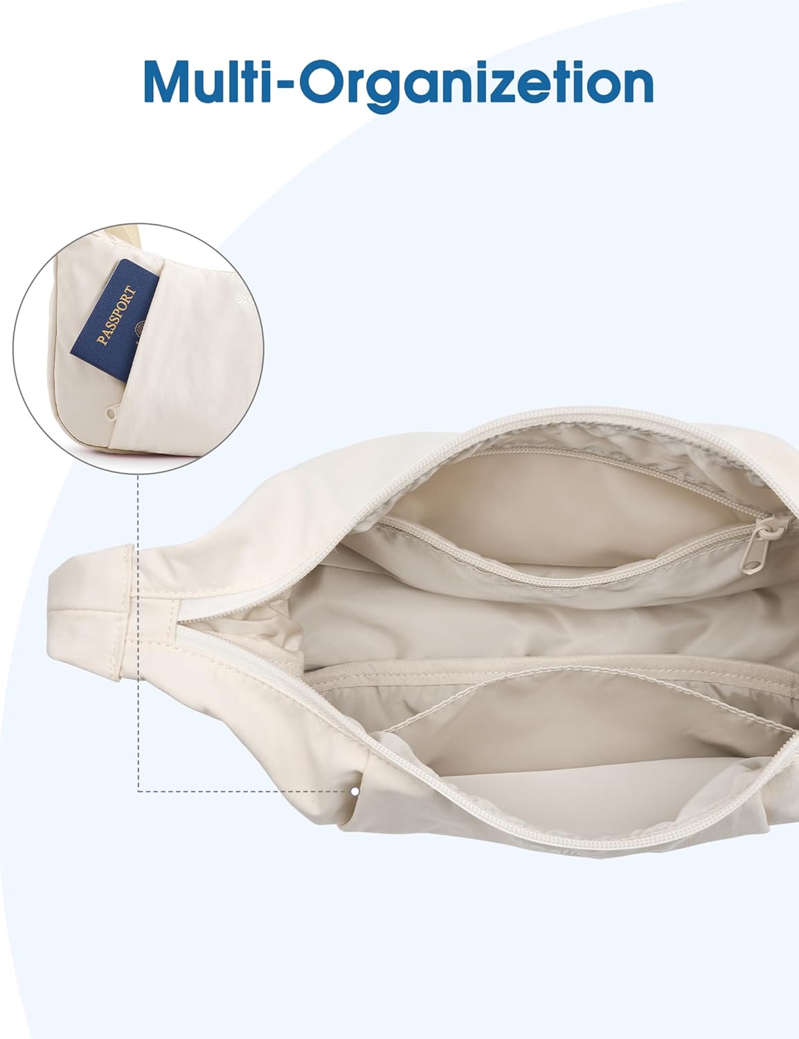 G4Free Activewear - G4Free Women Crescent Purse Crossbody Shoulder Handbag -TN24B442B-TN24B442C-TN24B442A