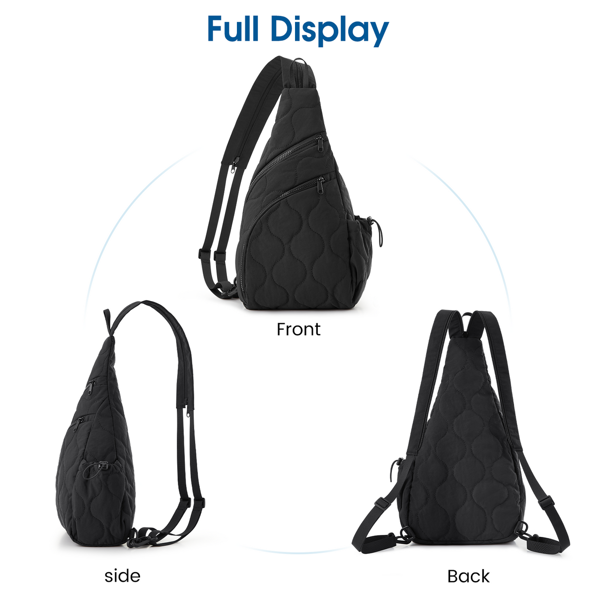 G4Free Activewear - G4Free Women Daily Outings Sling Daypack Bag -TN24B441B-TN24B441A-TN24B441C