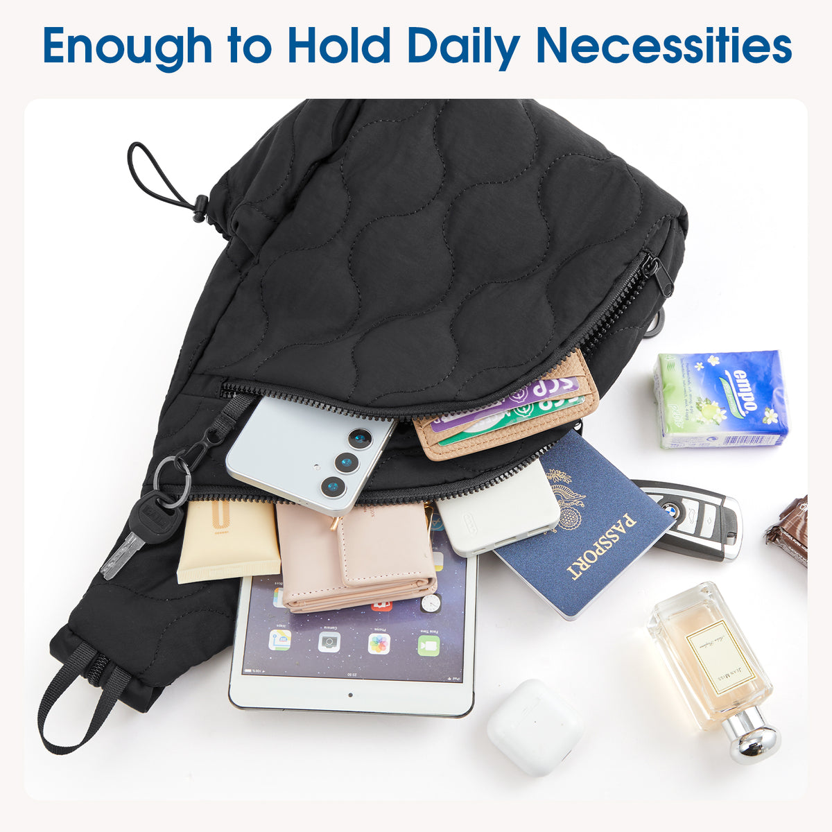 G4Free Activewear - G4Free Women Daily Outings Sling Daypack Bag -TN24B441B-TN24B441A-TN24B441C