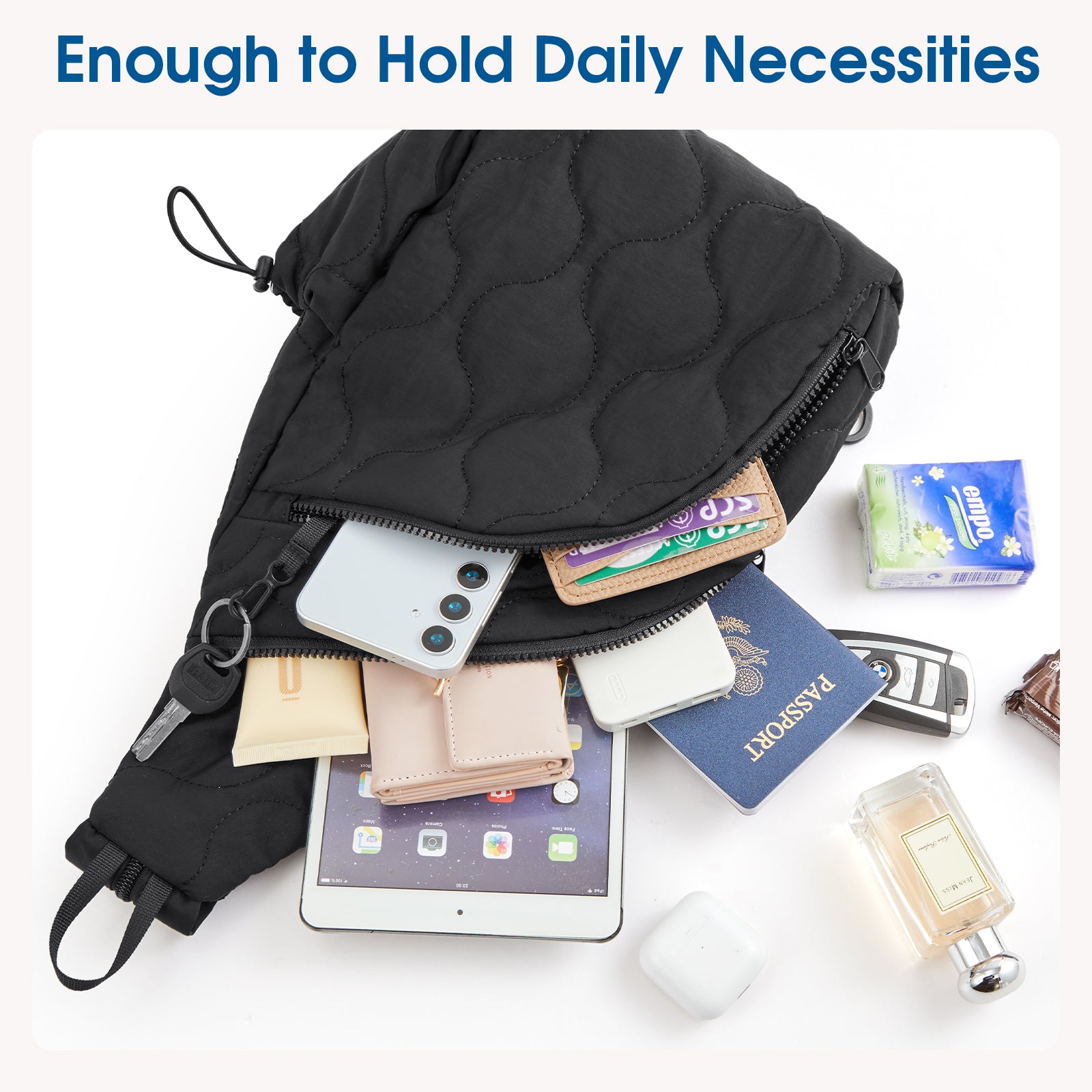 G4Free Activewear - G4Free Women Daily Outings Sling Daypack Bag -TN24B441B-TN24B441A-TN24B441C