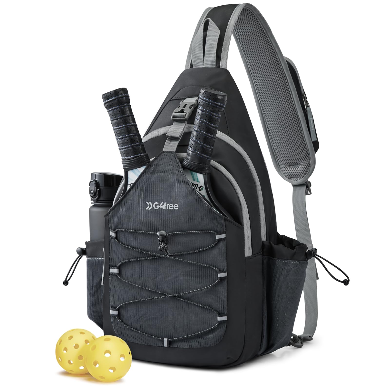 G4Free Activewear - G4Free Women Pickleball Sports Sling Bag -TN24B365A-TN24B365B-TN24B365C