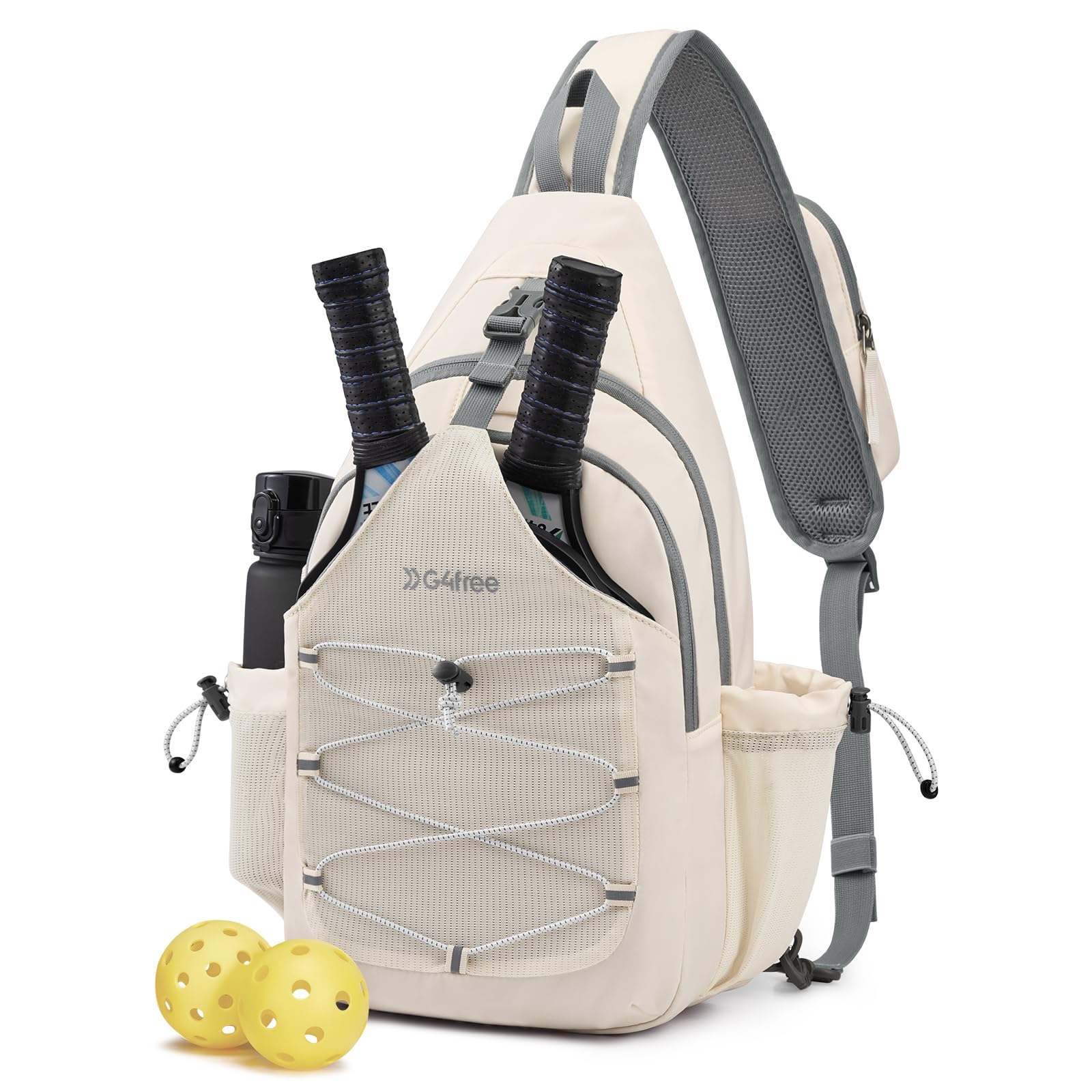 G4Free Activewear - G4Free Women Pickleball Sports Sling Bag -TN24B365A-TN24B365B-TN24B365C