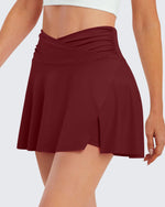 G4Free Activewear - High-Rise Athletic Golf Short Skirt -GF22H058AA-S-GF22H058AB-M-GF22H058AC-L-GF22H058AD-XL-GF22H058AE-XXL