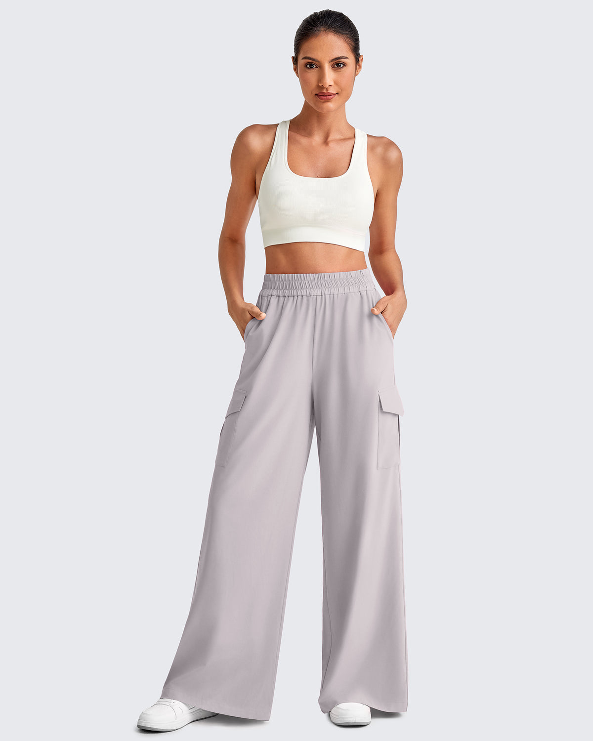 G4Free Activewear - High Waisted Wide Leg Cargo Pants -GF25J437AA-S-GF25J438AA-S-GF25J439AA-S-GF25J437AB-M-GF25J438AB-M