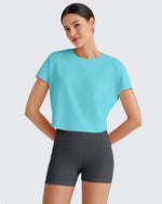 G4Free Activewear - Lightbreeze Batwing Sleeve Workout Tops -GF25K343AA-S-GF25K343AB-M-GF25K343AC-L-GF25K343AD-XL-GF25K343AF-XS