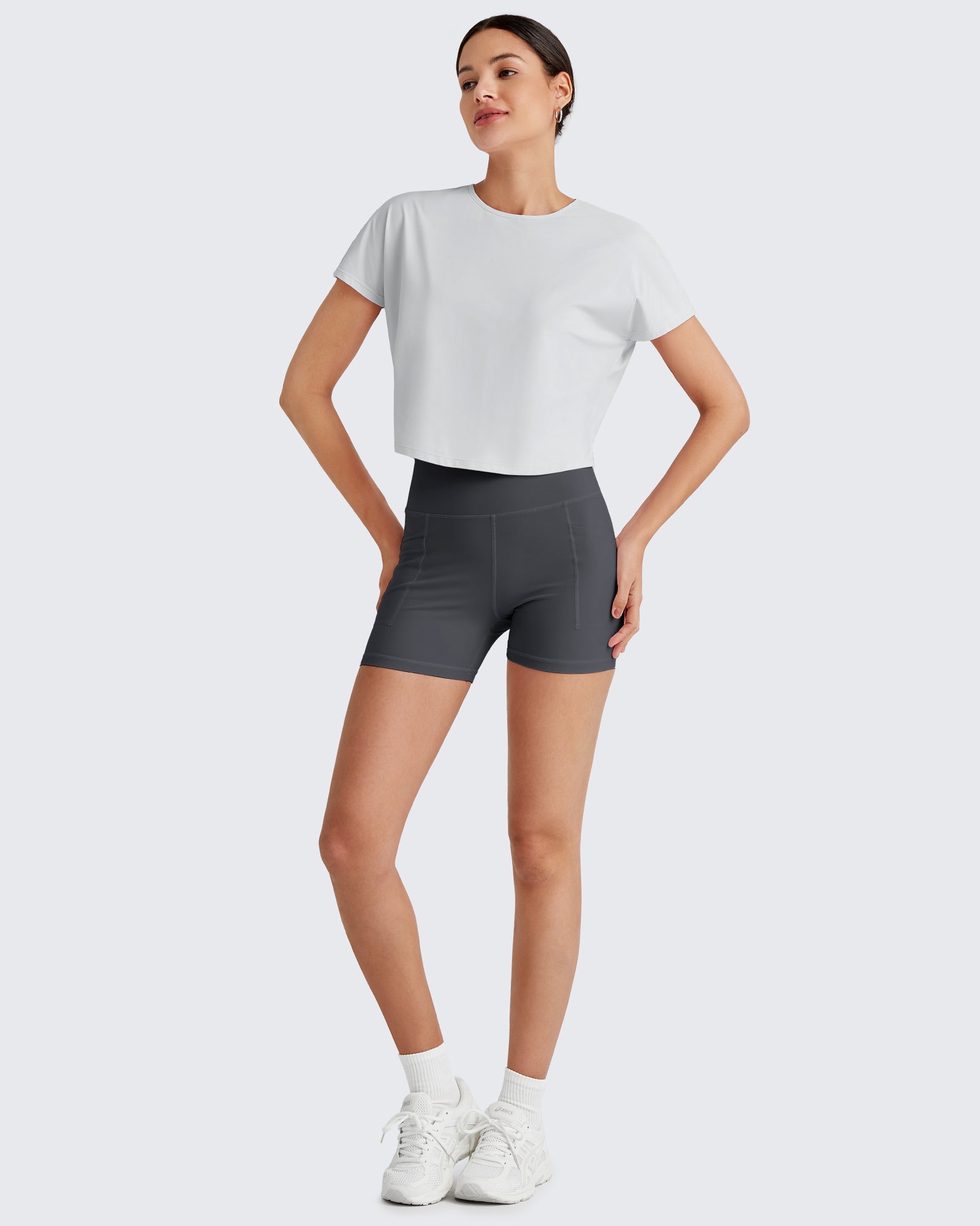 G4Free Activewear - Lightbreeze Batwing Sleeve Workout Tops -GF25K343AA-S-GF25K343AB-M-GF25K343AC-L-GF25K343AD-XL-GF25K343AF-XS