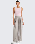 G4Free Activewear - Lightbreeze Side Ruched Sleeveless Workout Tops -GF25L322AF-XS-GF25L322AA-S-GF25L322AB-M-GF25L322AC-L-GF25L322AD-XL