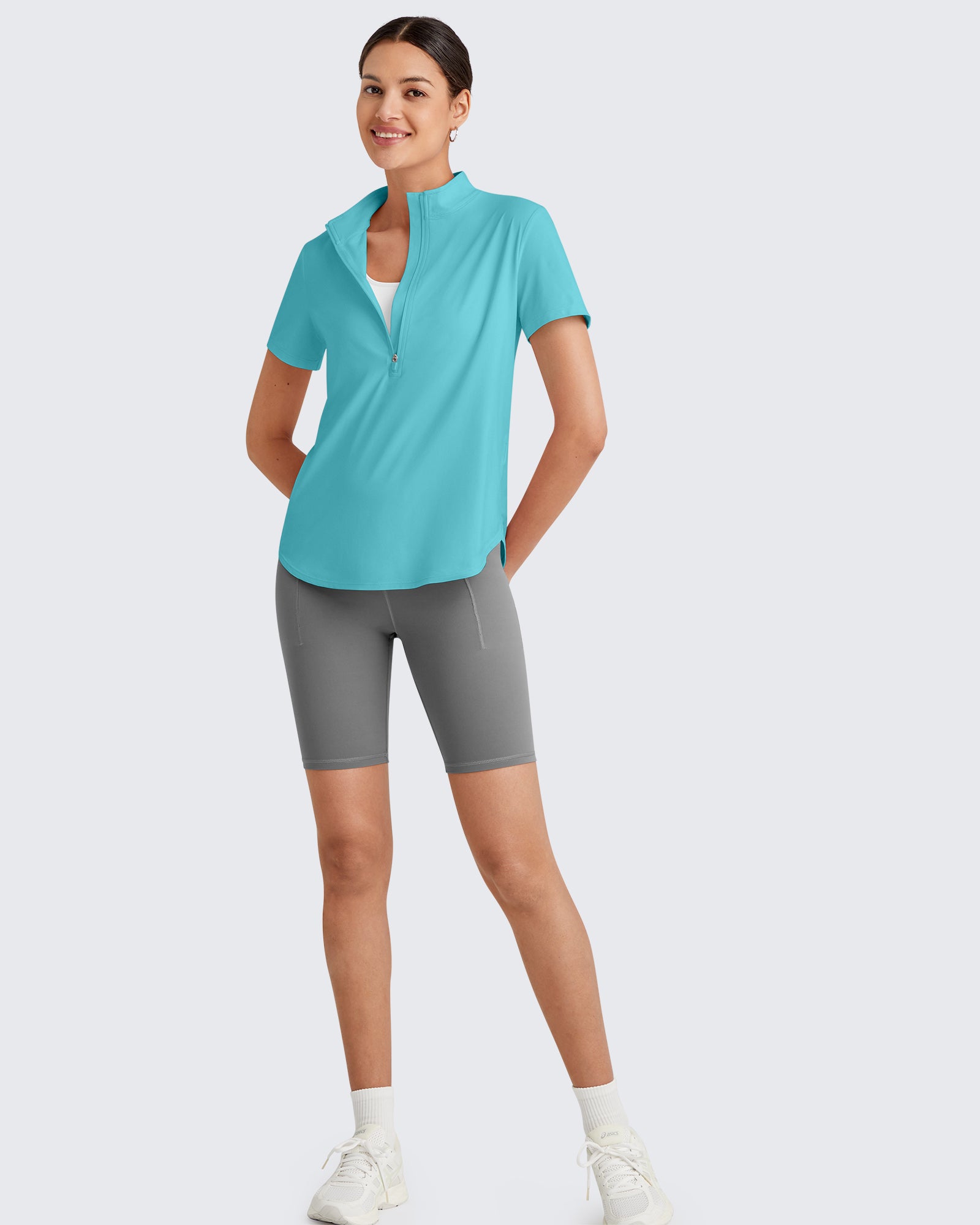 G4Free Activewear - Lightbreeze UPF 50+ Half Zip Golf Short Sleeve -GF25K340AA-S-GF25K340AB-M-GF25K340AC-L-GF25K340AD-XL-GF25K340AE-XXL
