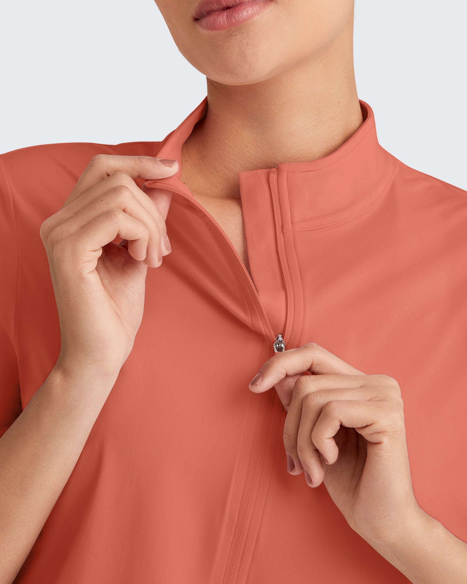 G4Free Activewear - Lightbreeze UPF 50+ Half Zip Golf Short Sleeve -GF25K340AA-S-GF25K340AB-M-GF25K340AC-L-GF25K340AD-XL-GF25K340AE-XXL