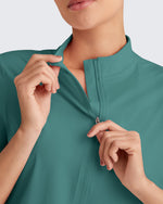 G4Free Activewear - Lightbreeze UPF 50+ Half Zip Golf Short Sleeve -GF25K340AA-S-GF25K340AB-M-GF25K340AC-L-GF25K340AD-XL-GF25K340AE-XXL