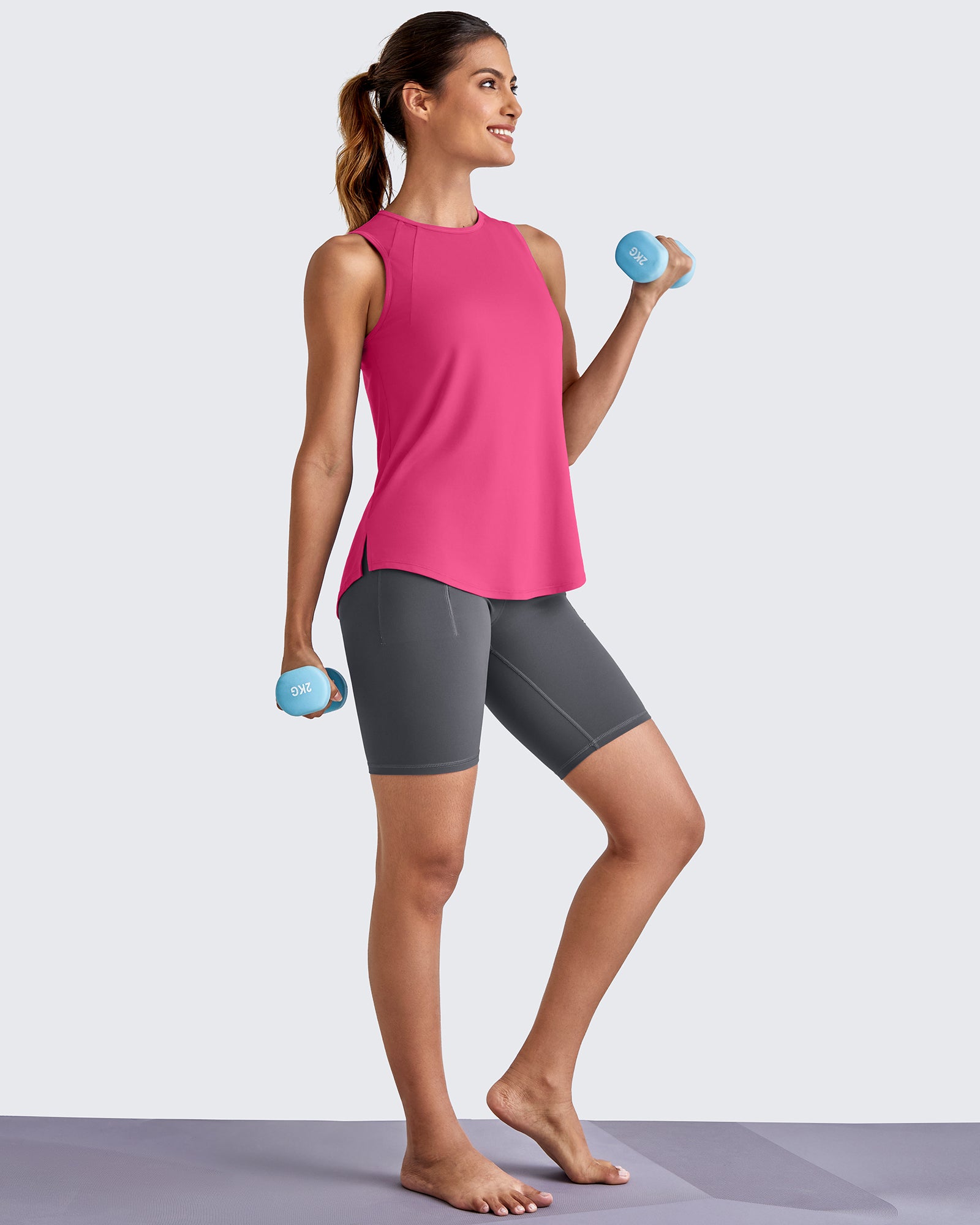 G4Free Activewear - Lightweight Athletic Sleeveless Long Tank Tops -GF25L416BA-S-GF25L416BB-M-GF25L416BC-L-GF25L416BD-XL-GF25L416BE-XXL