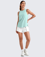 G4Free Activewear - Lightweight Athletic Sleeveless Long Tank Tops -GF25L416BA-S-GF25L416BB-M-GF25L416BC-L-GF25L416BD-XL-GF25L416BE-XXL