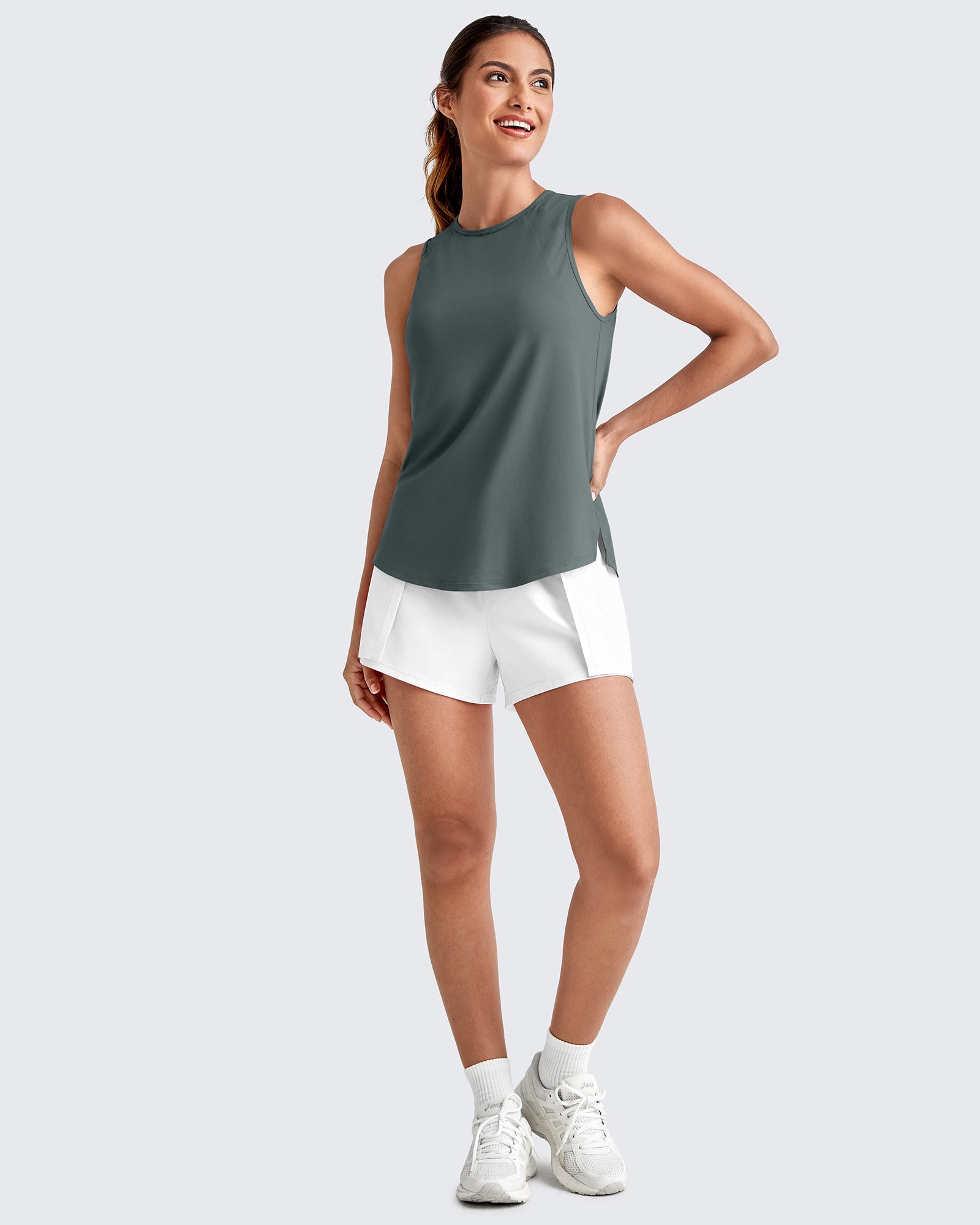 G4Free Activewear - Lightweight Athletic Sleeveless Long Tank Tops -GF25L416BA-S-GF25L416BB-M-GF25L416BC-L-GF25L416BD-XL-GF25L416BE-XXL