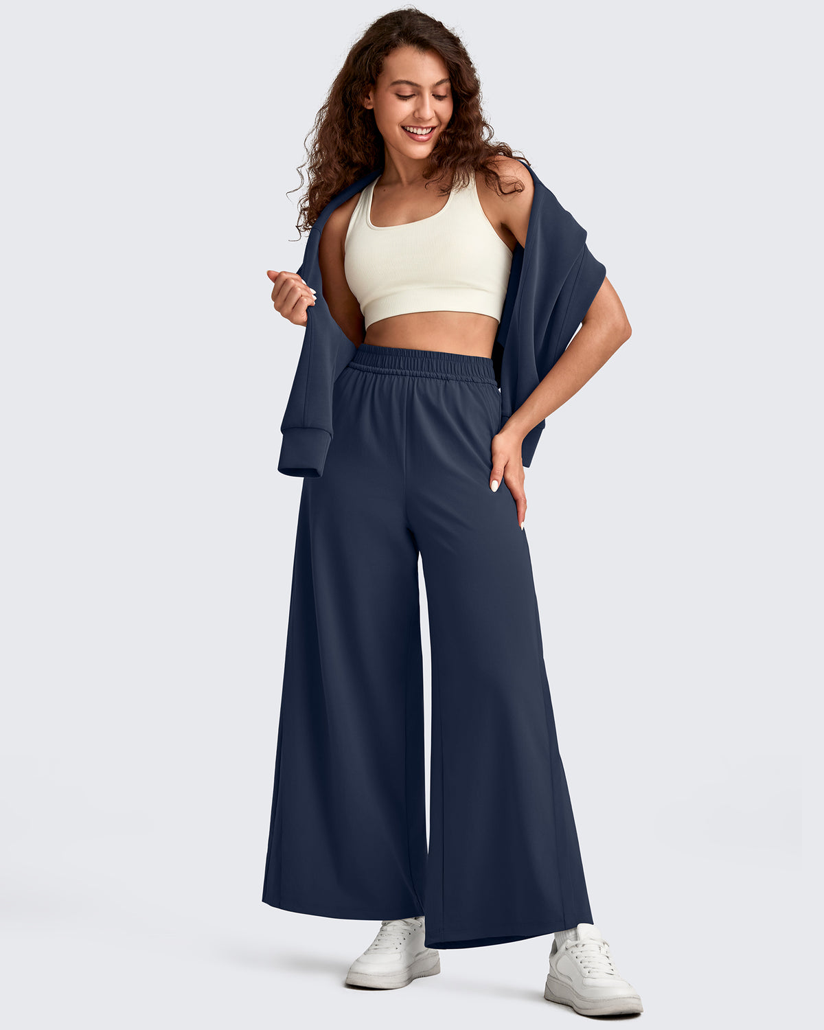 G4Free Activewear - Lightweight Wide Leg Palazzo Ankle Pants -GF25J497CA-S-GF25J498CA-S-GF25J499CA-S-GF25J497CB-M-GF25J498CB-M