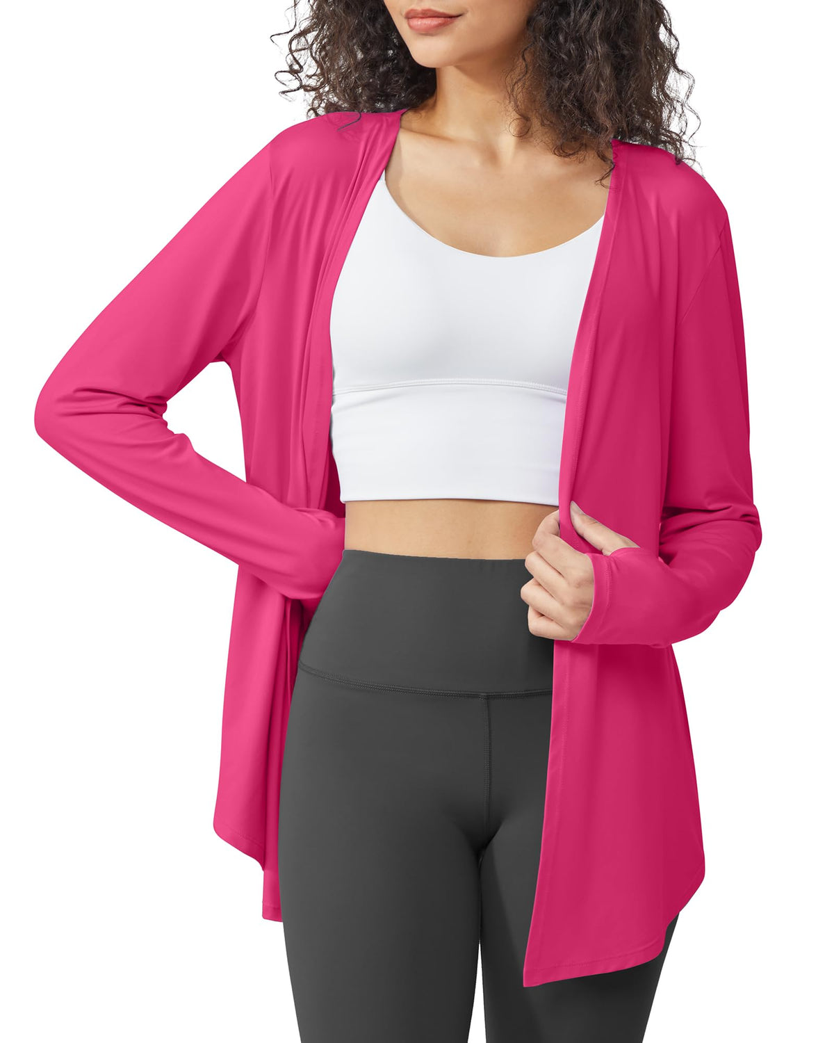 G4Free Activewear - Long Sleeve Lightweight Sun Shirts Cardigans -GF24B206BA-S-GF24B206BB-M-GF24B206BC-L-GF24B206BD-XL-GF24B206BE-XXL