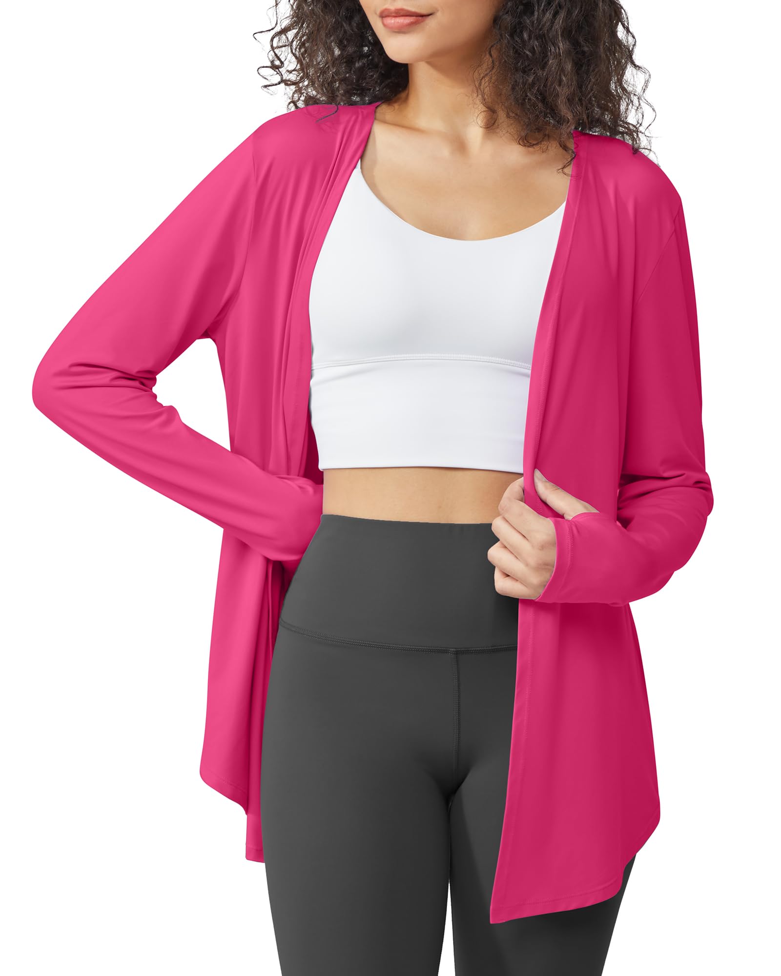 G4Free Activewear - Long Sleeve Lightweight Sun Shirts Cardigans -GF24B206BA-S-GF24B206BB-M-GF24B206BC-L-GF24B206BD-XL-GF24B206BE-XXL