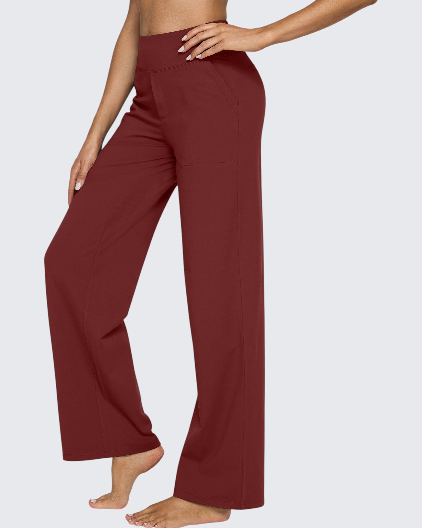 G4Free Activewear - Loose High-Waist Business Casual Pants 27'' -GF25J391AA-S-GF25J391AB-M-GF25J391AC-L-GF25J391AD-XL-GF25J391AE-XXL