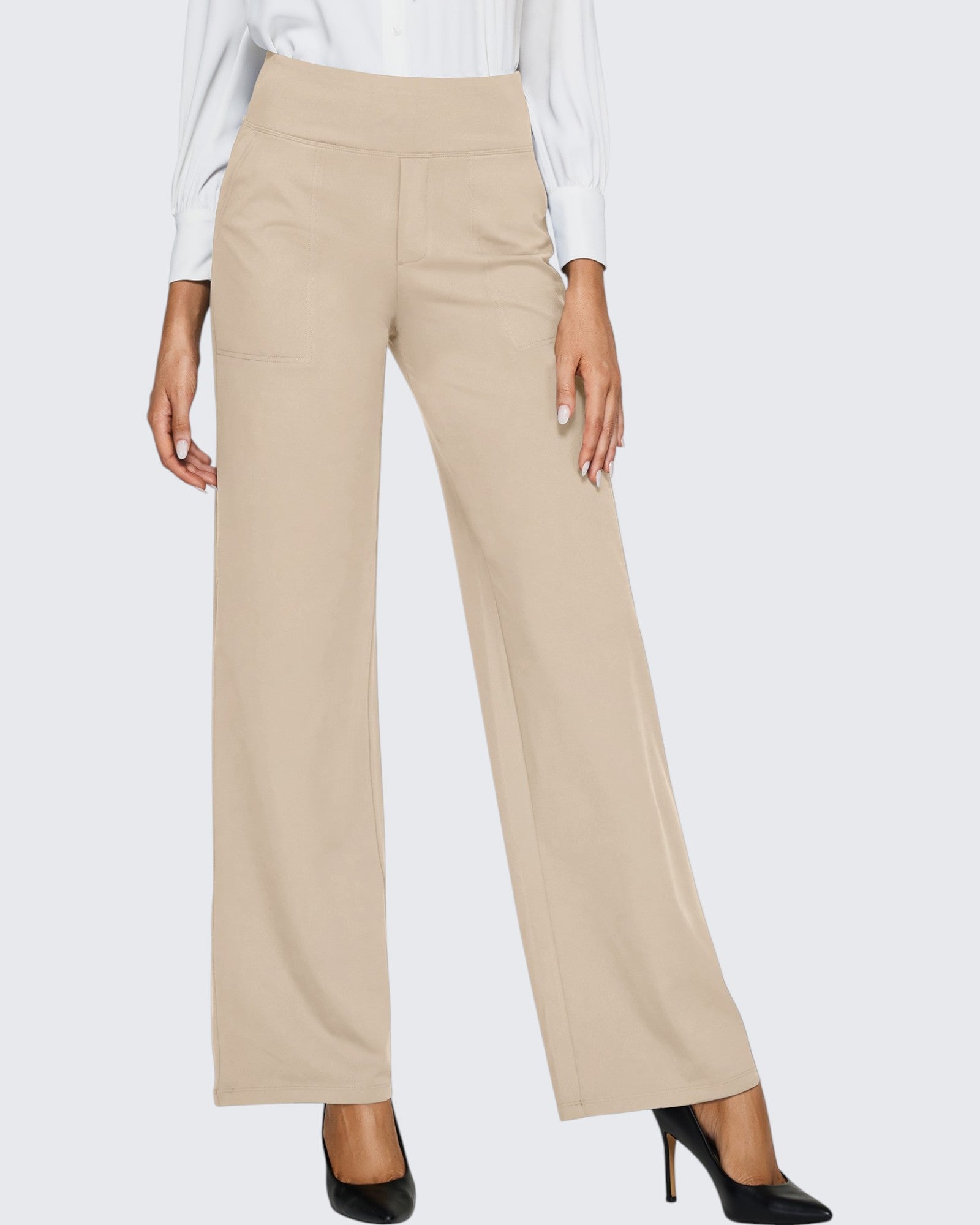 G4Free Activewear - Loose High-Waist Business Casual Pants 27'' -GF25J391AA-S-GF25J391AB-M-GF25J391AC-L-GF25J391AD-XL-GF25J391AE-XXL