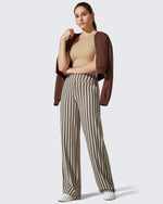 G4Free Activewear - Loose High-Waist Business Casual Striped Pants -GF23J172Z03F-XS-GF23J172Z03A-S-GF23J172Z03B-M-GF23J172Z03C-L-GF23J172Z03D-XL