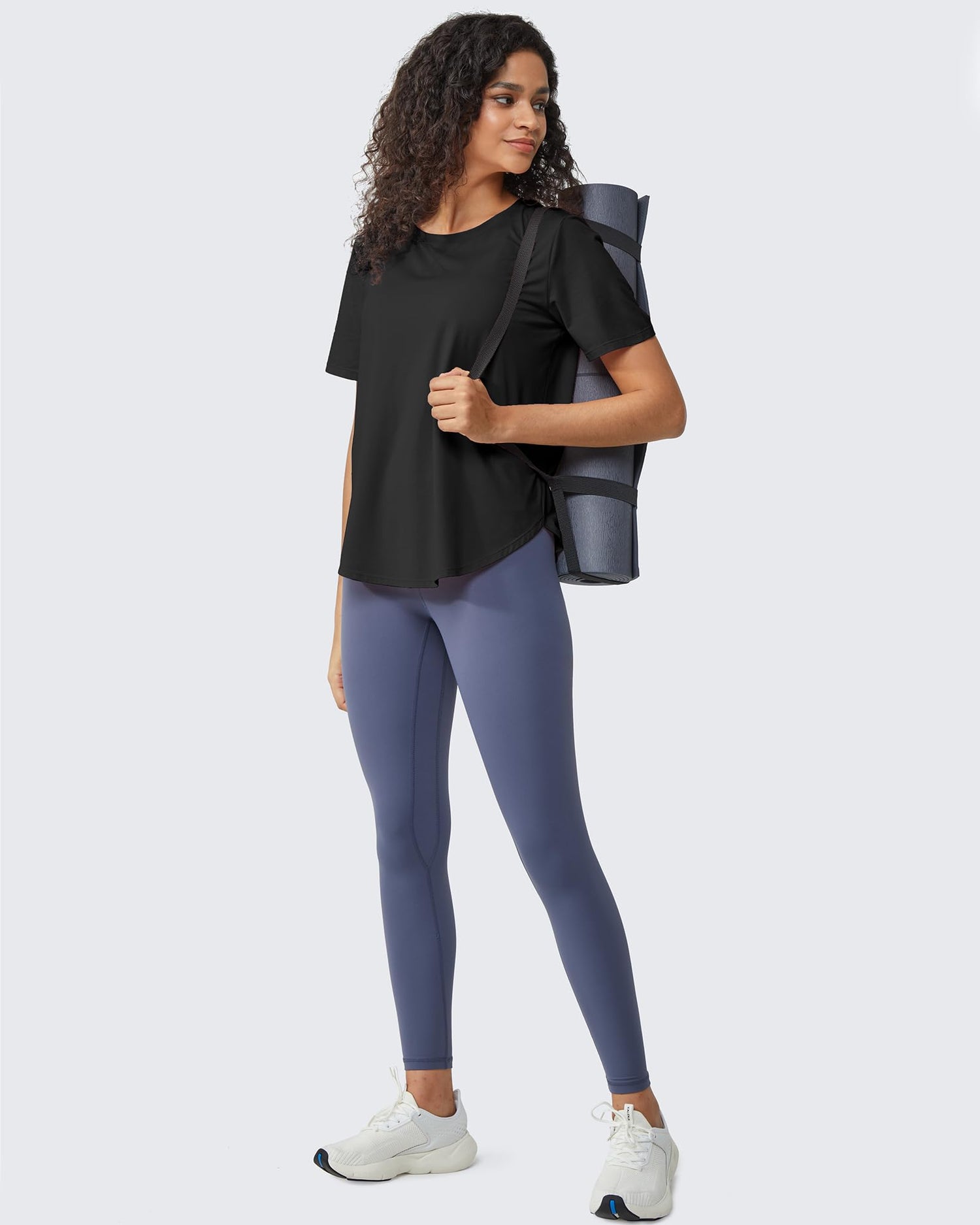 G4Free Activewear - Loose Hip Length Short Sleeve Workout Tops -GF24B198AA-S-GF24B198AB-M-GF24B198AC-L-GF24B198AD-XL-GF24B198AE-XXL