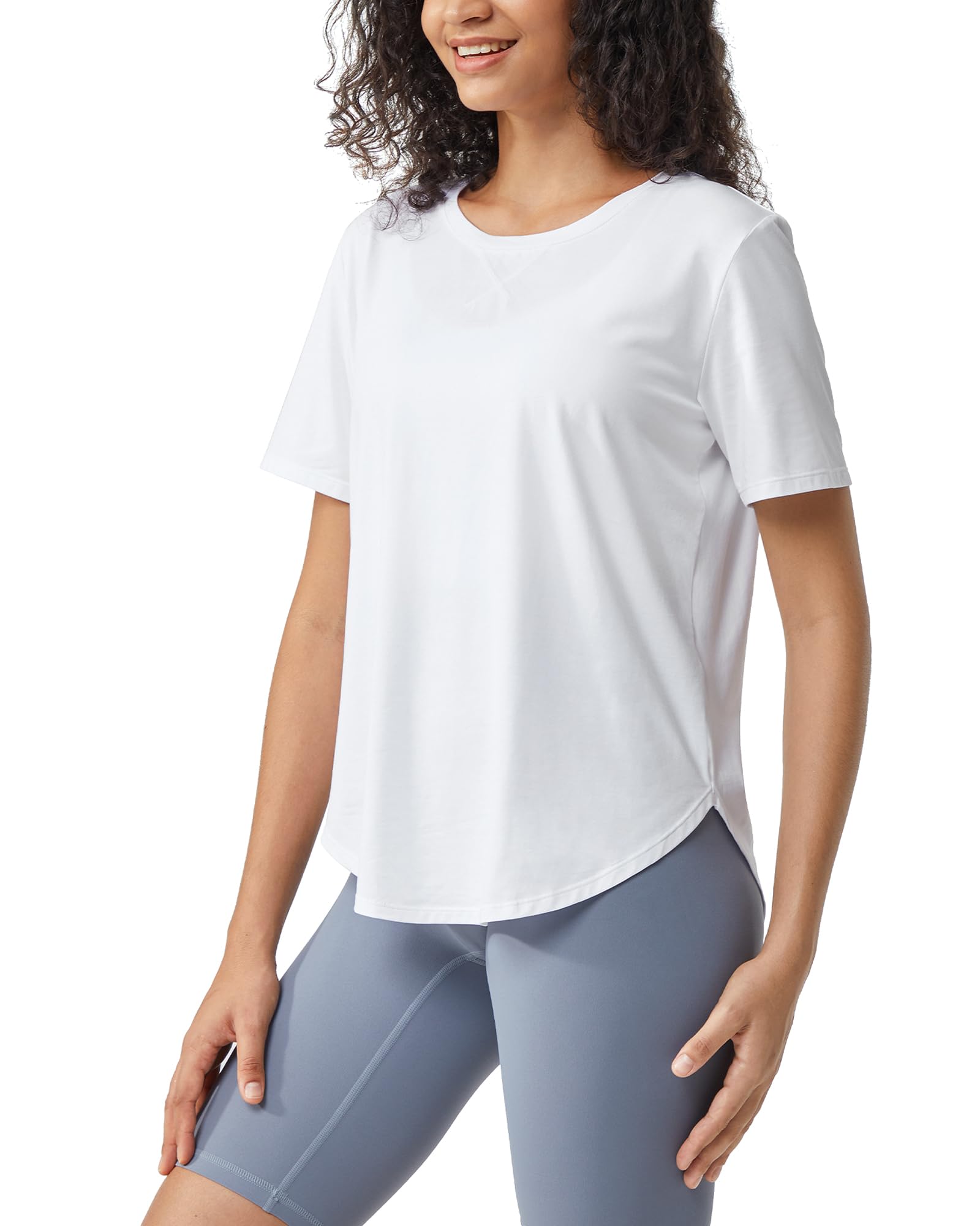 G4Free Activewear - Loose Hip Length Short Sleeve Workout Tops -GF24B198AA-S-GF24B198AB-M-GF24B198AC-L-GF24B198AD-XL-GF24B198AE-XXL