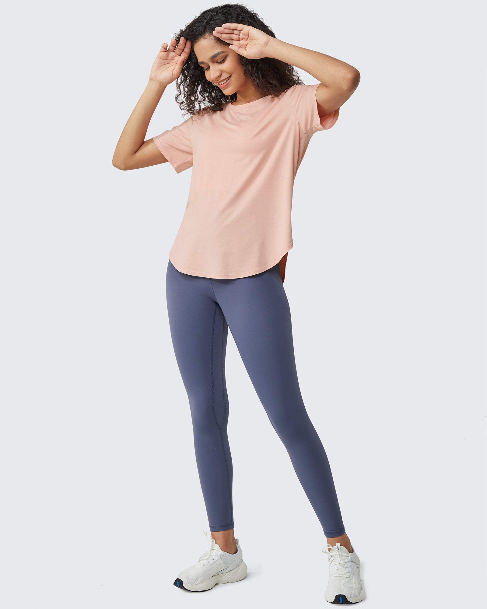 G4Free Activewear - Loose Hip Length Short Sleeve Workout Tops -GF24B198AA-S-GF24B198AB-M-GF24B198AC-L-GF24B198AD-XL-GF24B198AE-XXL