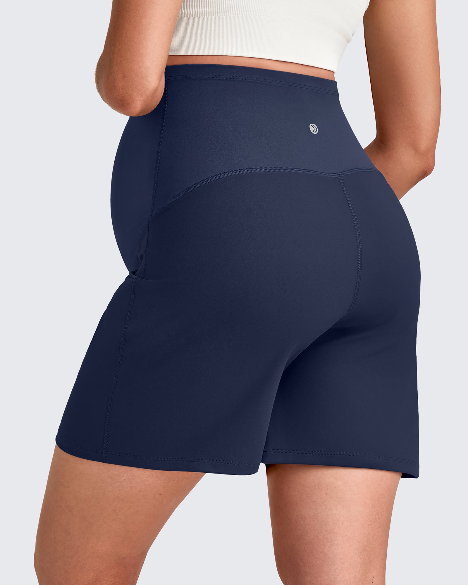 G4Free Activewear - Over The Belly Pregnancy Athletic Shorts 6'' -GF25EY556AF-XS-GF25EY556AA-S-GF25EY556AB-M-GF25EY556AC-L-GF25EY556AD-XL