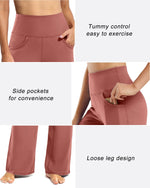 G4Free Activewear - Wide Leg Pants Woman Yoga Pants with Pockets 28 -PM20D06AG-XS-PM20D06AA-Black-S-PM20D06AB-Black-M-PM20D06AC-Black-L-PM20D06AD-Black-XL