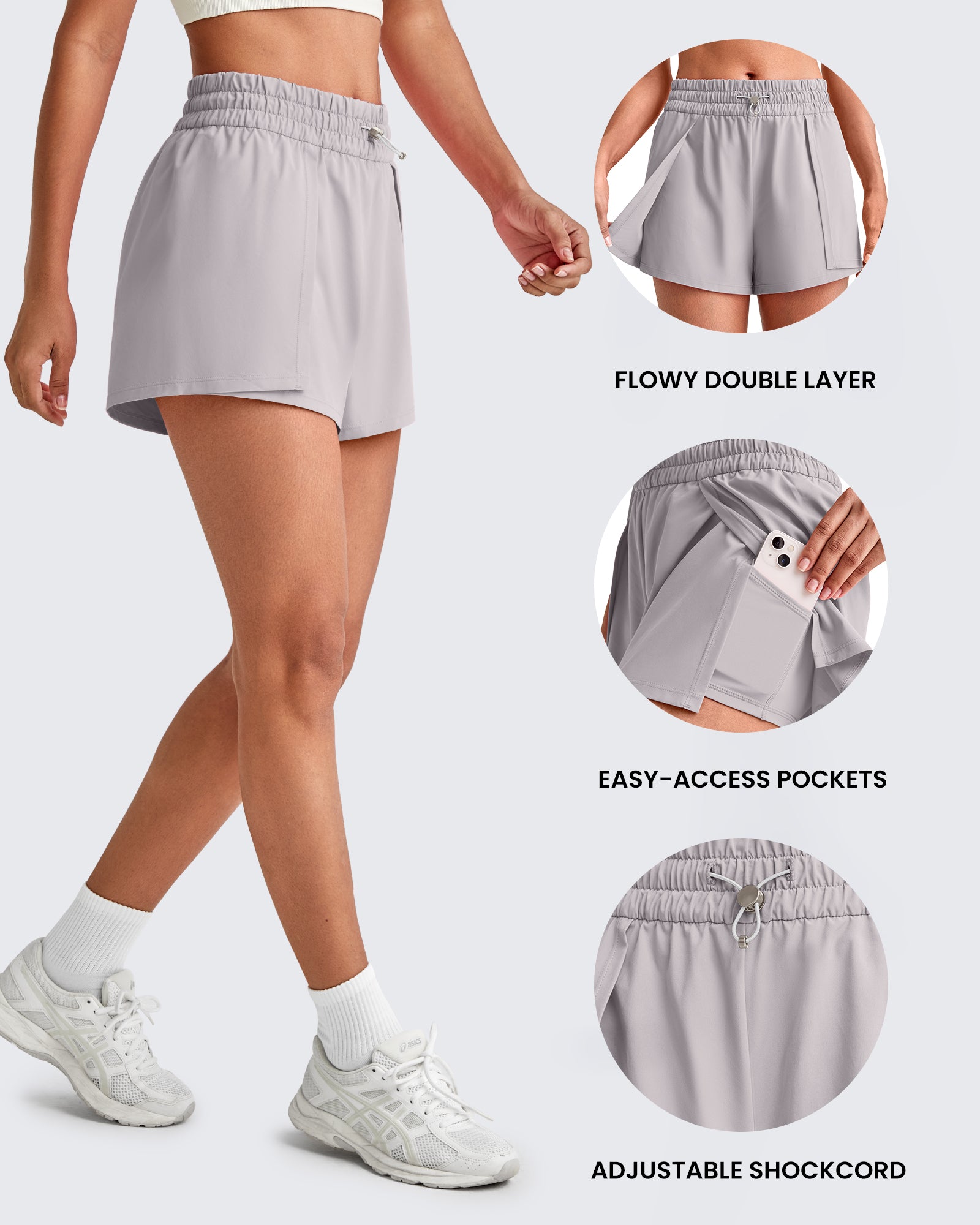 G4Free Activewear - Quick Dry 2 in 1 Athletic Running Shorts -GF25E412EA-S-GF25E412EB-M-GF25E412EC-L-GF25E412ED-XL-GF25E412EE-XXL