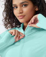 G4Free Activewear - Quick Dry High Neck Sun Half Zip Tops -GF23B126KF-XS-GF23B126KA-S-GF23B126KB-M-GF23B126KC-L-GF23B126KD-XL