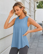 G4Free Activewear - Quick Dry Scoop Neck Sleeveless Tops -GF24B222BF-XS-GF24B222BA-S-GF24B222BB-M-GF24B222BC-L-GF24B222BD-XL