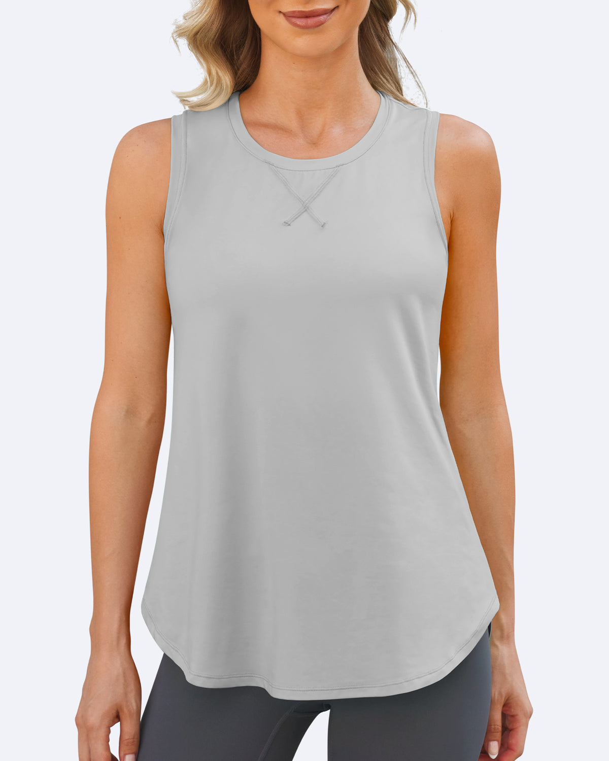 G4Free Activewear - Quick Dry Scoop Neck Sleeveless Tops -GF24B222BF-XS-GF24B222BA-S-GF24B222BB-M-GF24B222BC-L-GF24B222BD-XL