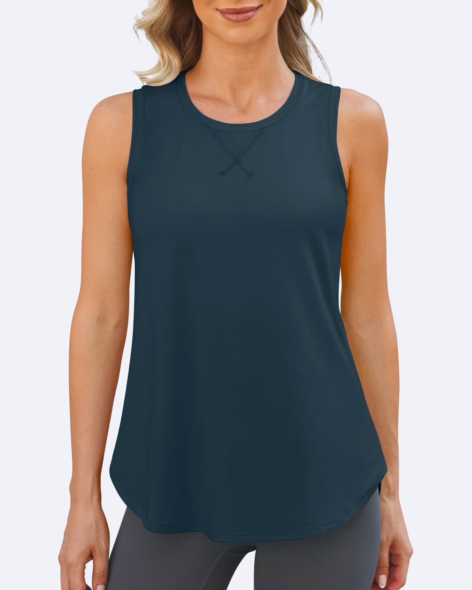 G4Free Activewear - Quick Dry Scoop Neck Sleeveless Tops -GF24B222BF-XS-GF24B222BA-S-GF24B222BB-M-GF24B222BC-L-GF24B222BD-XL