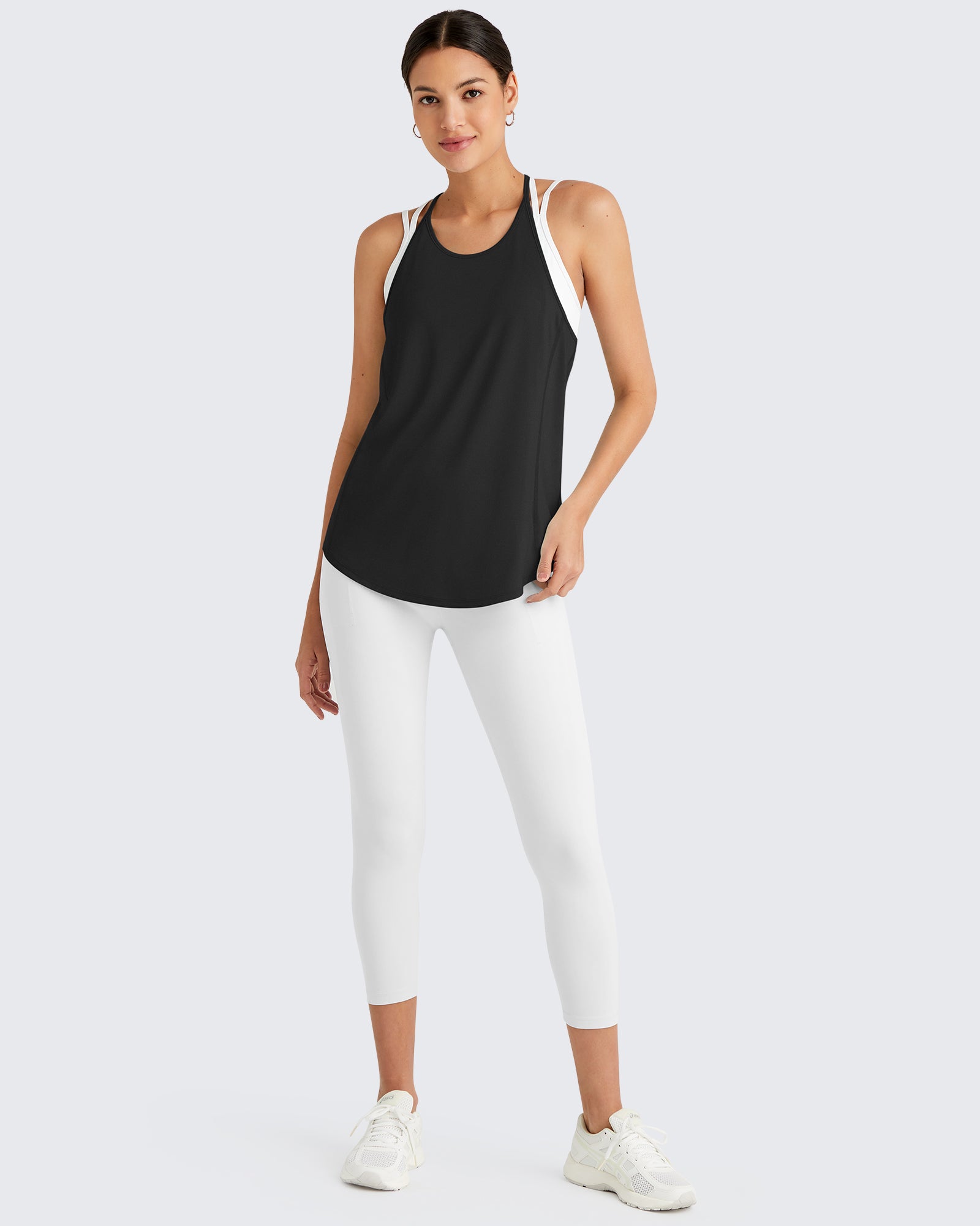 G4Free Activewear - Quick Dry Y Back Athletic Sleeveless Tanks -GF25L386AA-S-GF25L386AB-M-GF25L386AC-L-GF25L386AD-XL-GF25L386AE-XXL