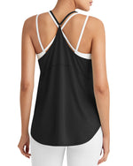 G4Free Activewear - Quick Dry Y Back Athletic Sleeveless Tanks -GF25L386AA-S-GF25L386AB-M-GF25L386AC-L-GF25L386AD-XL-GF25L386AE-XXL