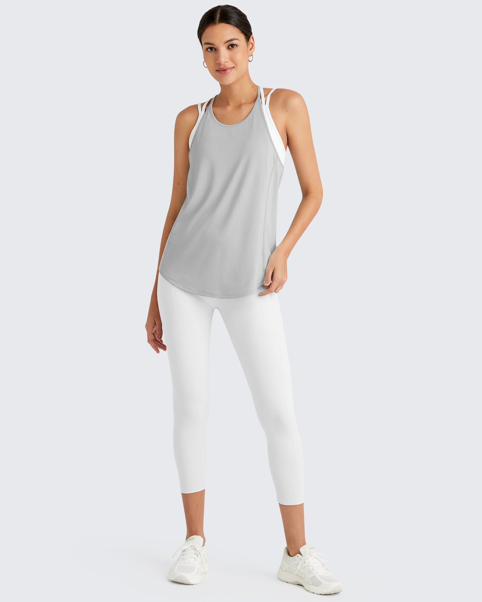 G4Free Activewear - Quick Dry Y Back Athletic Sleeveless Tanks -GF25L386AA-S-GF25L386AB-M-GF25L386AC-L-GF25L386AD-XL-GF25L386AE-XXL