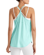 G4Free Activewear - Quick Dry Y Back Athletic Sleeveless Tanks -GF25L386AA-S-GF25L386AB-M-GF25L386AC-L-GF25L386AD-XL-GF25L386AE-XXL