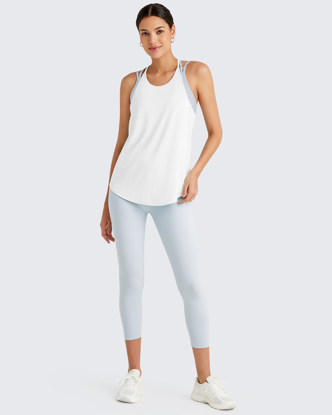 G4Free Activewear - Quick Dry Y Back Athletic Sleeveless Tanks -GF25L386AA-S-GF25L386AB-M-GF25L386AC-L-GF25L386AD-XL-GF25L386AE-XXL