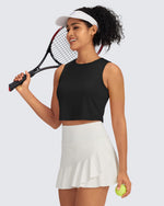 G4Free Activewear - Racerback Crop Sleeveless Tank Tops -GF24B223AA-S-GF24B223AB-M-GF24B223AC-L-GF24B223AD-XL-GF24B223AF-XS