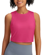 G4Free Activewear - Racerback Crop Sleeveless Tank Tops -GF24B223AA-S-GF24B223AB-M-GF24B223AC-L-GF24B223AD-XL-GF24B223AF-XS