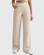 G4Free Activewear - Ribbed Cross High-Waist Wide Leg Pants -GF25J505AF-XS-GF25J506AF-XS-GF25J507AF-XS-GF25J505AA-S-GF25J506AA-S