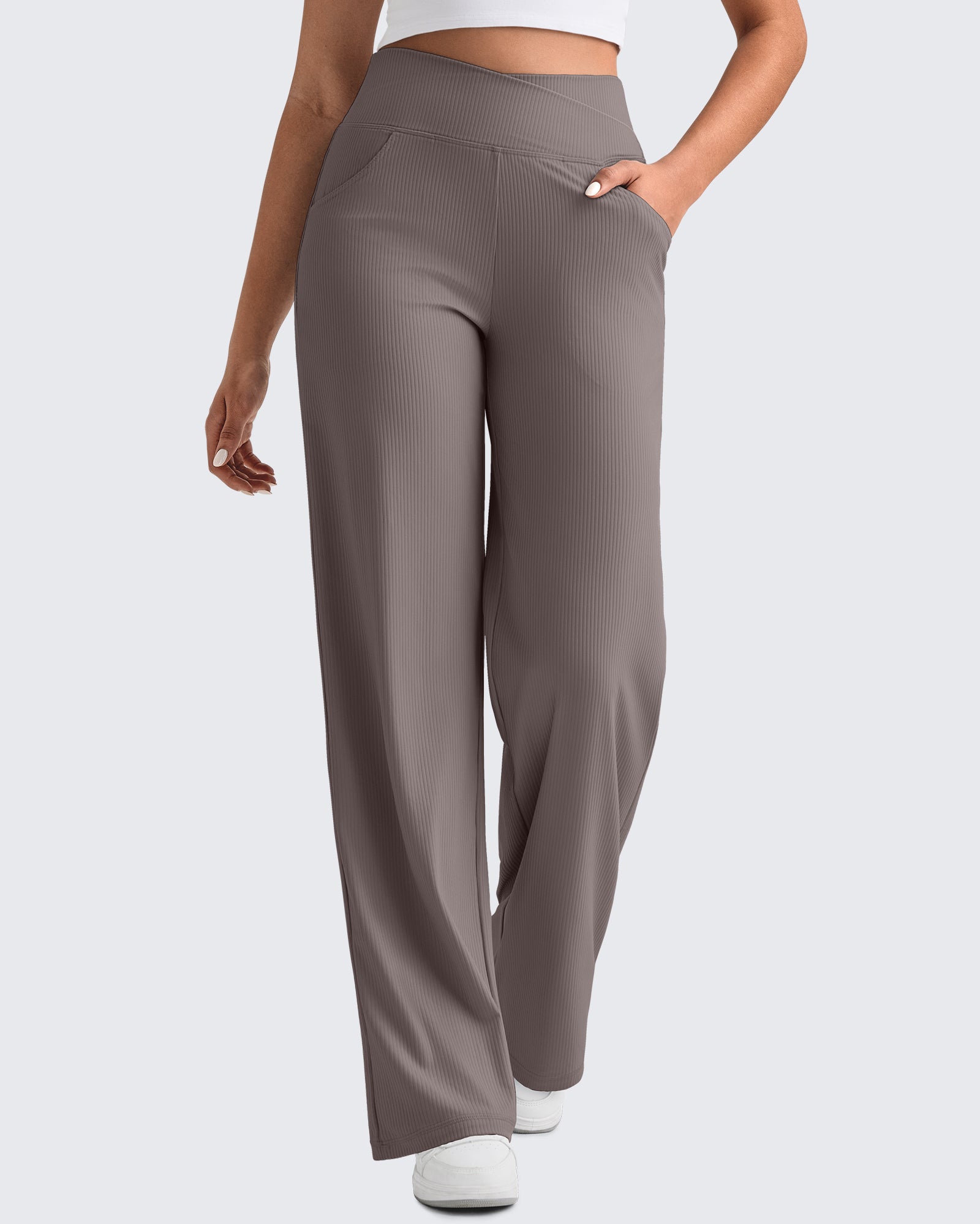 G4Free Activewear - Ribbed Cross High-Waist Wide Leg Pants -GF25J505AF-XS-GF25J506AF-XS-GF25J507AF-XS-GF25J505AA-S-GF25J506AA-S