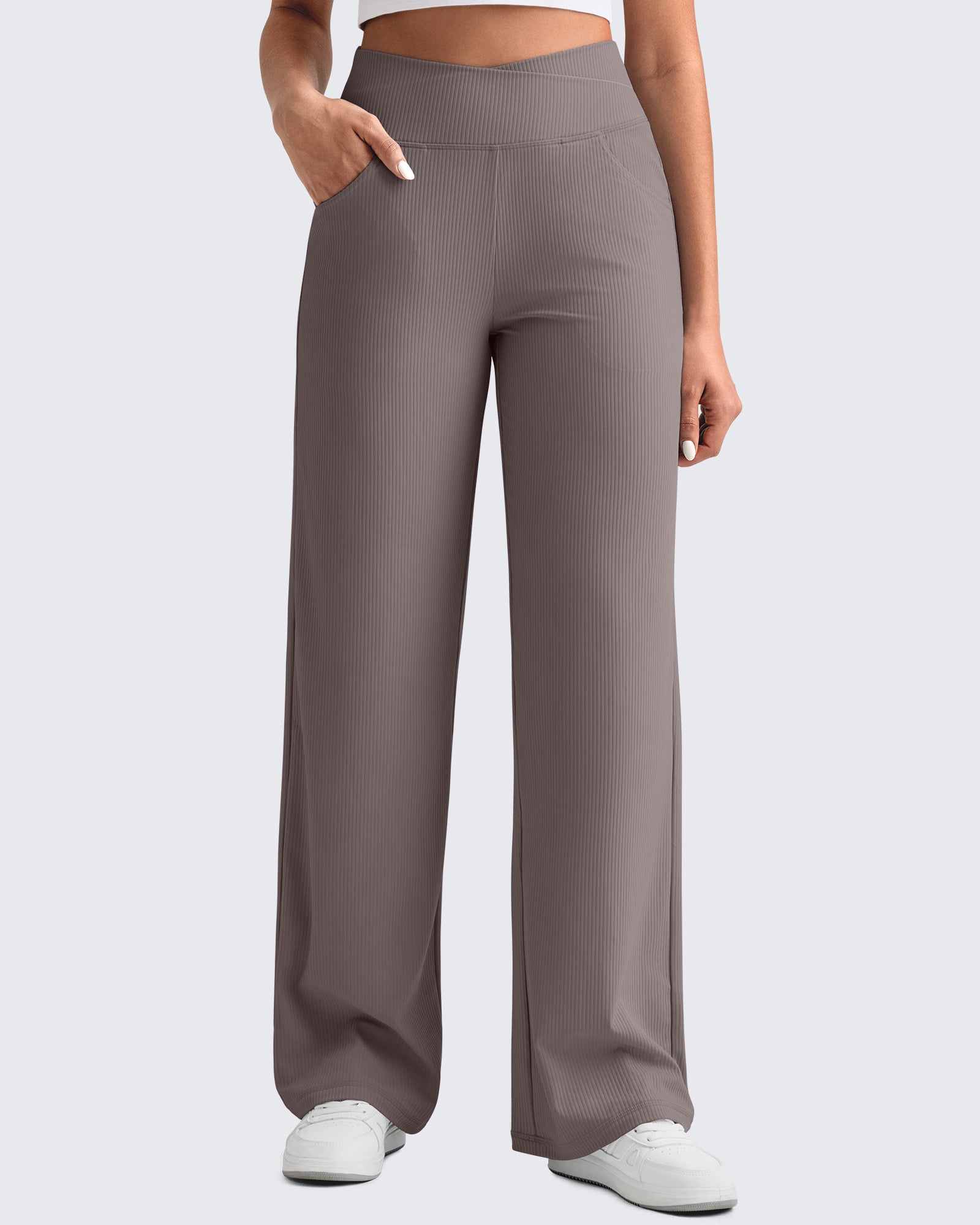 G4Free Activewear - Ribbed Cross High-Waist Wide Leg Pants -GF25J505AF-XS-GF25J506AF-XS-GF25J507AF-XS-GF25J505AA-S-GF25J506AA-S